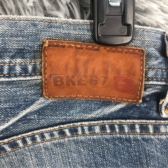 BKE Buckle Jeans Mens Size 36 Jaxon Blue Straight Leg Long Buttonfly - Picture 2 of 13